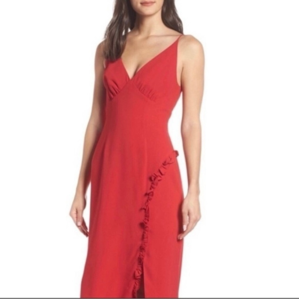 Keepsake Red Forget You Dress Size M